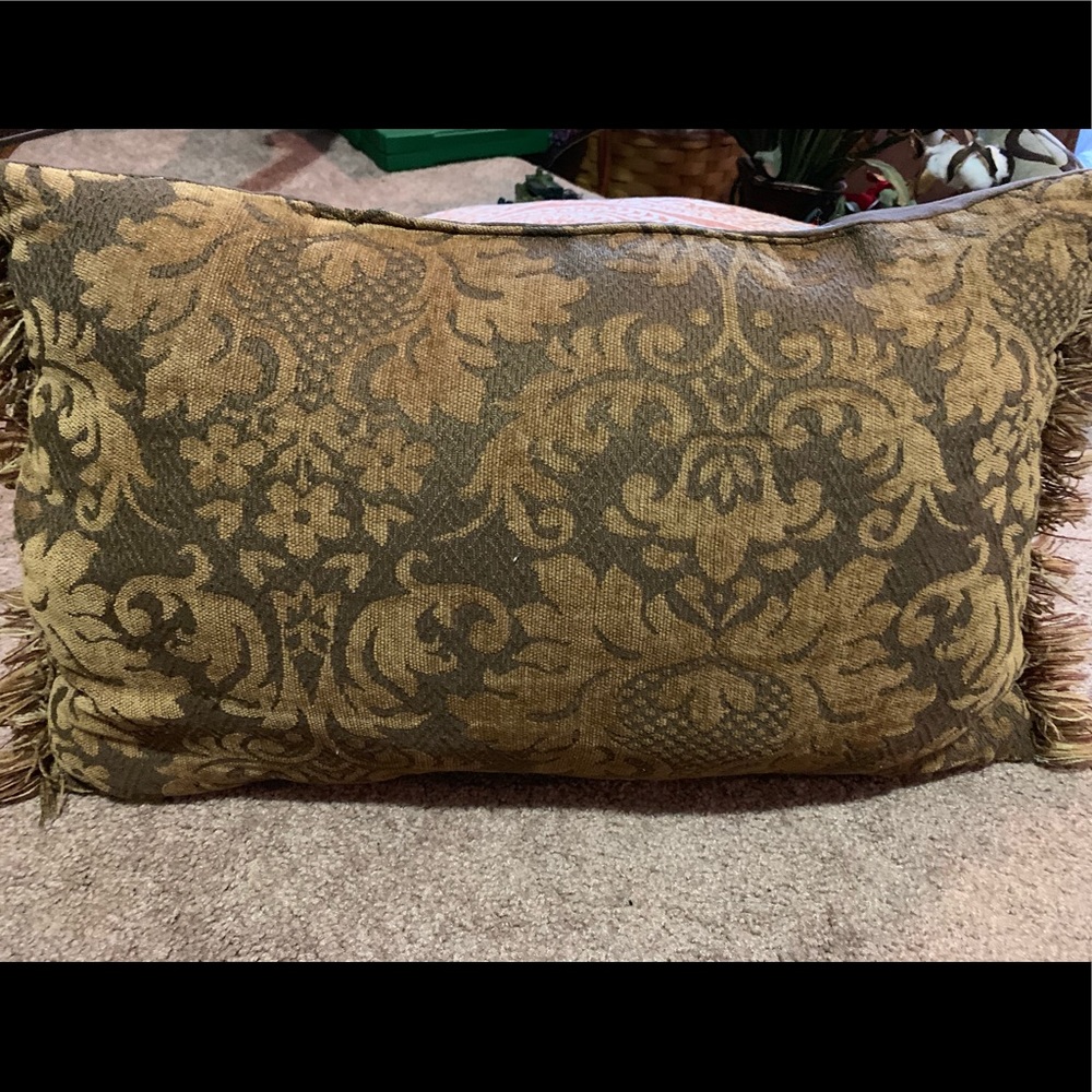 Brown suede pillow - Picture 1 of 1